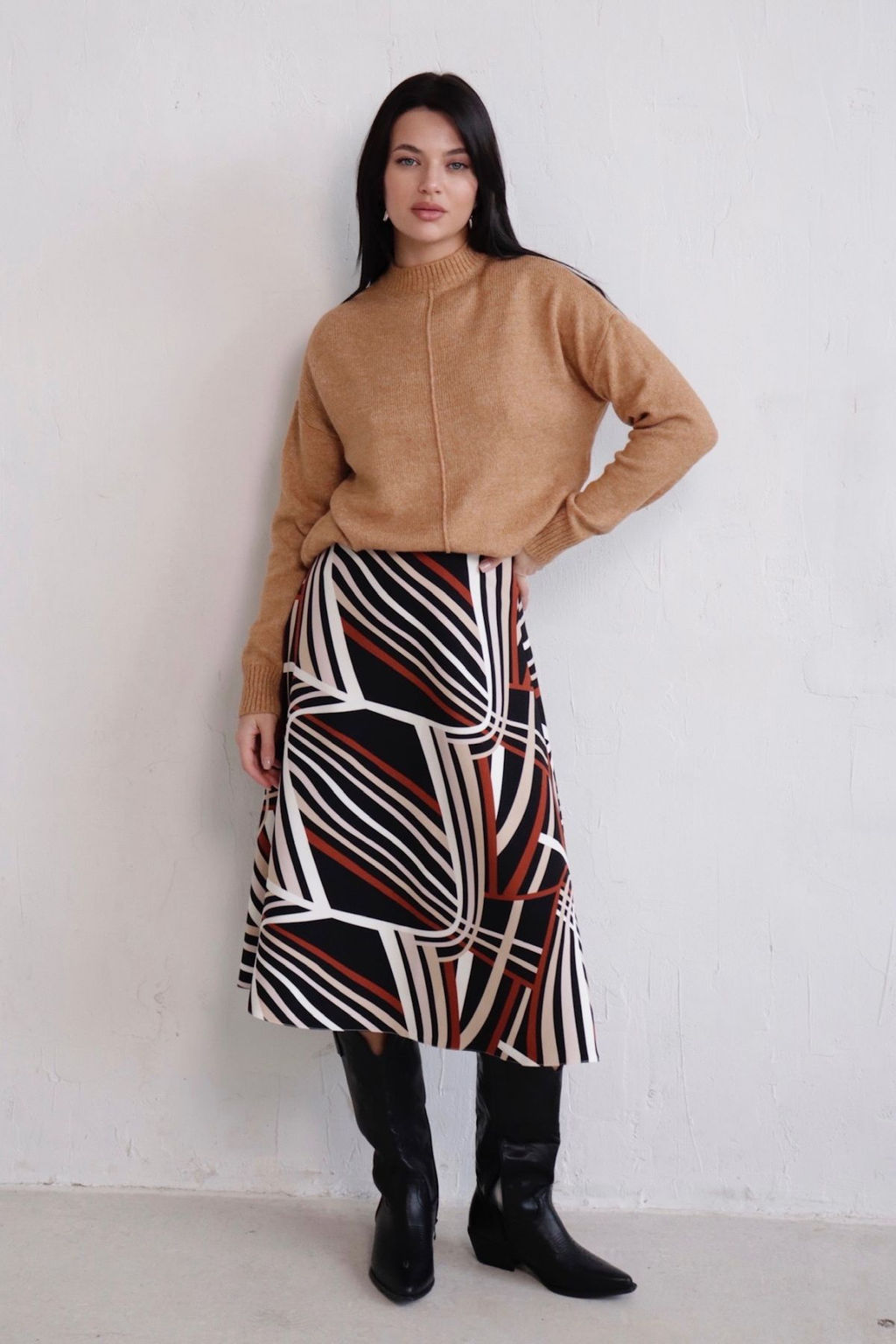 Юбка А-силуэта с принтом - Martichelli фото 54