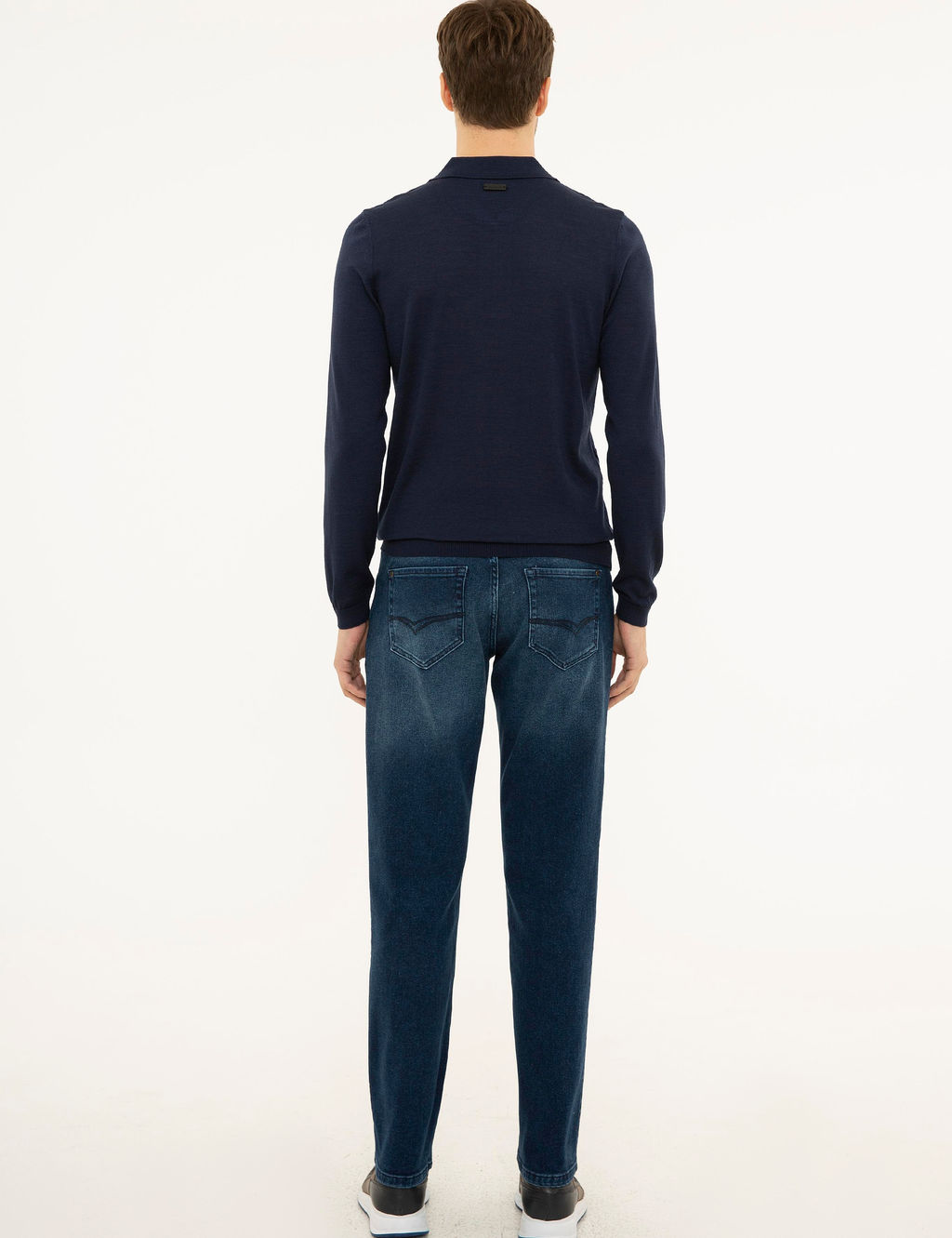 Темно-синие джинсовые брюки стандартного кроя - Cacharel фото 7