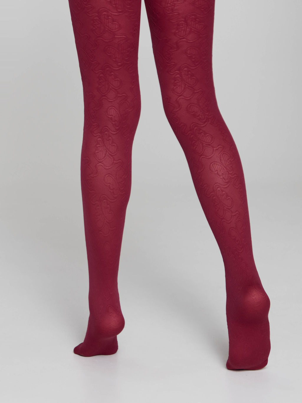 CONTE Плотные эластичные колготки из микрофибры DAISY bordo - Conte elegant фото 2