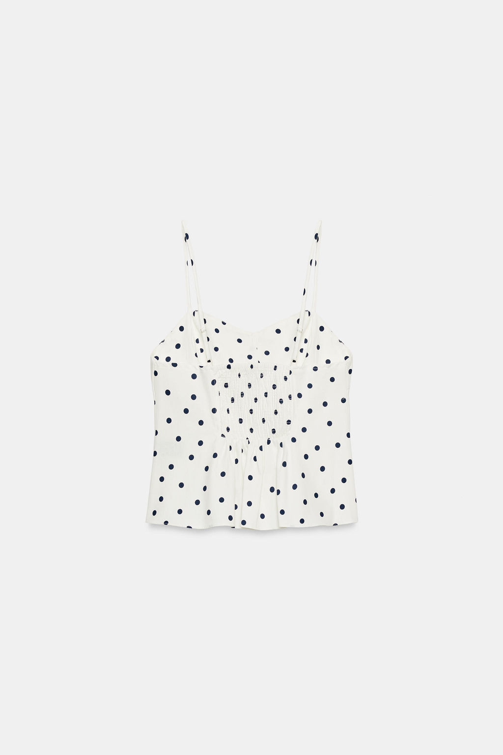 TOP PEPLUM LUNARES / Azul / Blanco - Zara фото 8
