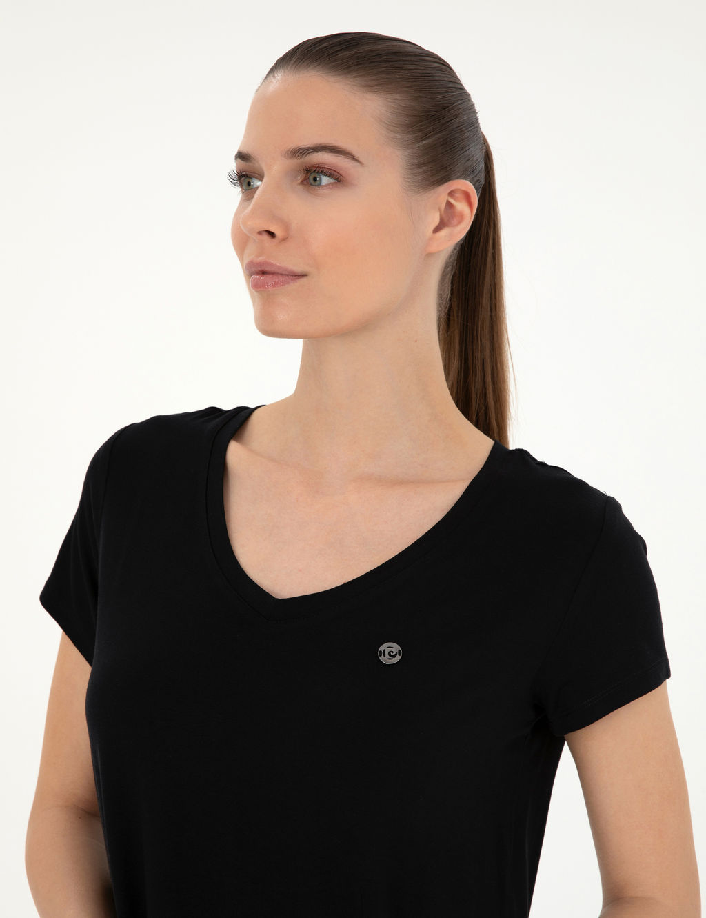 Siyah Comfort Fit Basic Ti__rt