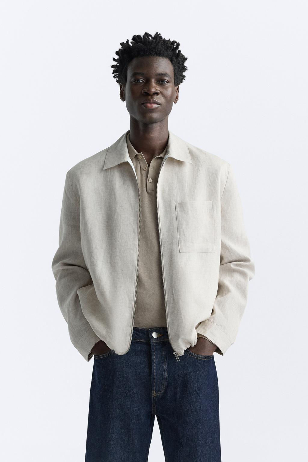 100% LINEN JACKET - Zara фото 2