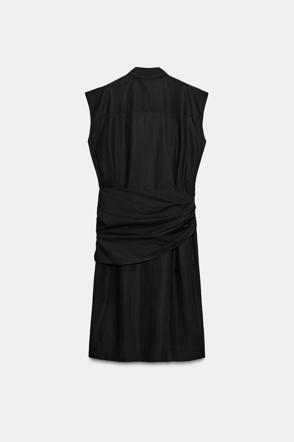 VESTIDO CAMISERO FAJ?N ZW COLLECTION / Negro - Zara фото 8
