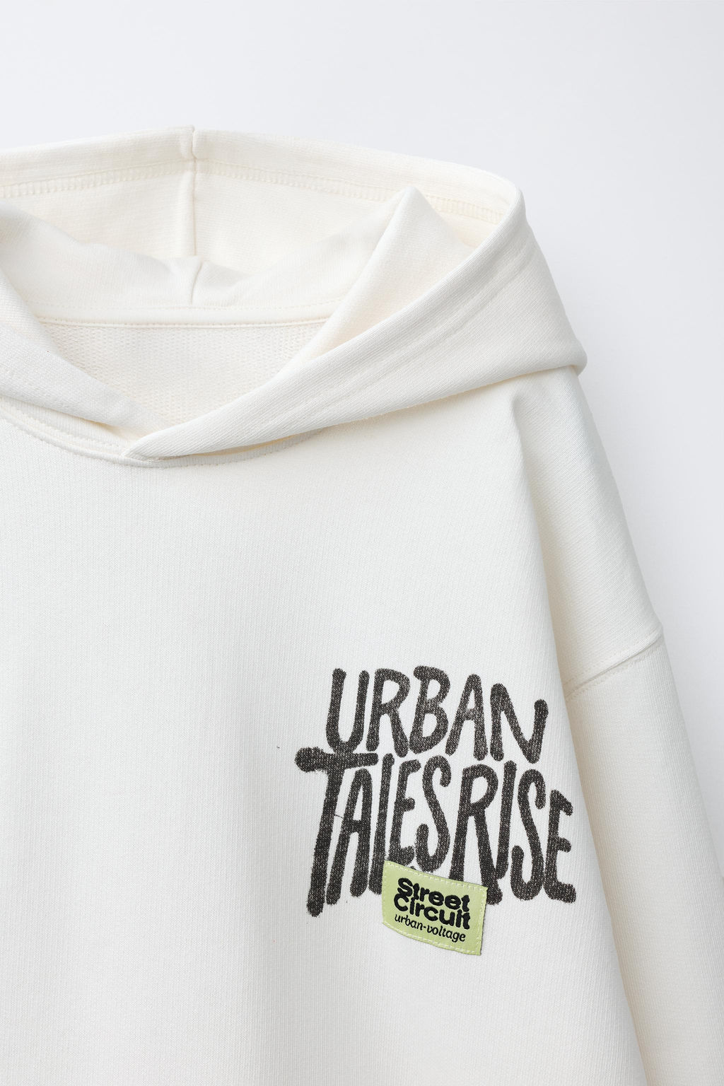 SUDADERA CAPUCHA GRAFFITI / Blanco - Zara фото 7