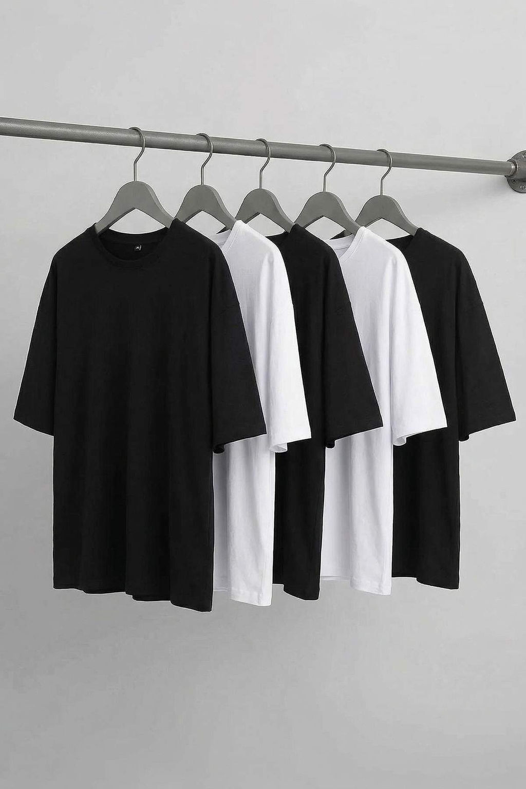 Trendyolmilla Man Buyuk Beden Cok Renkli 5li Paket Slim/Dar Kesim %100 Pamuklu T-Shirt TMNSS25BF00011  фото 2