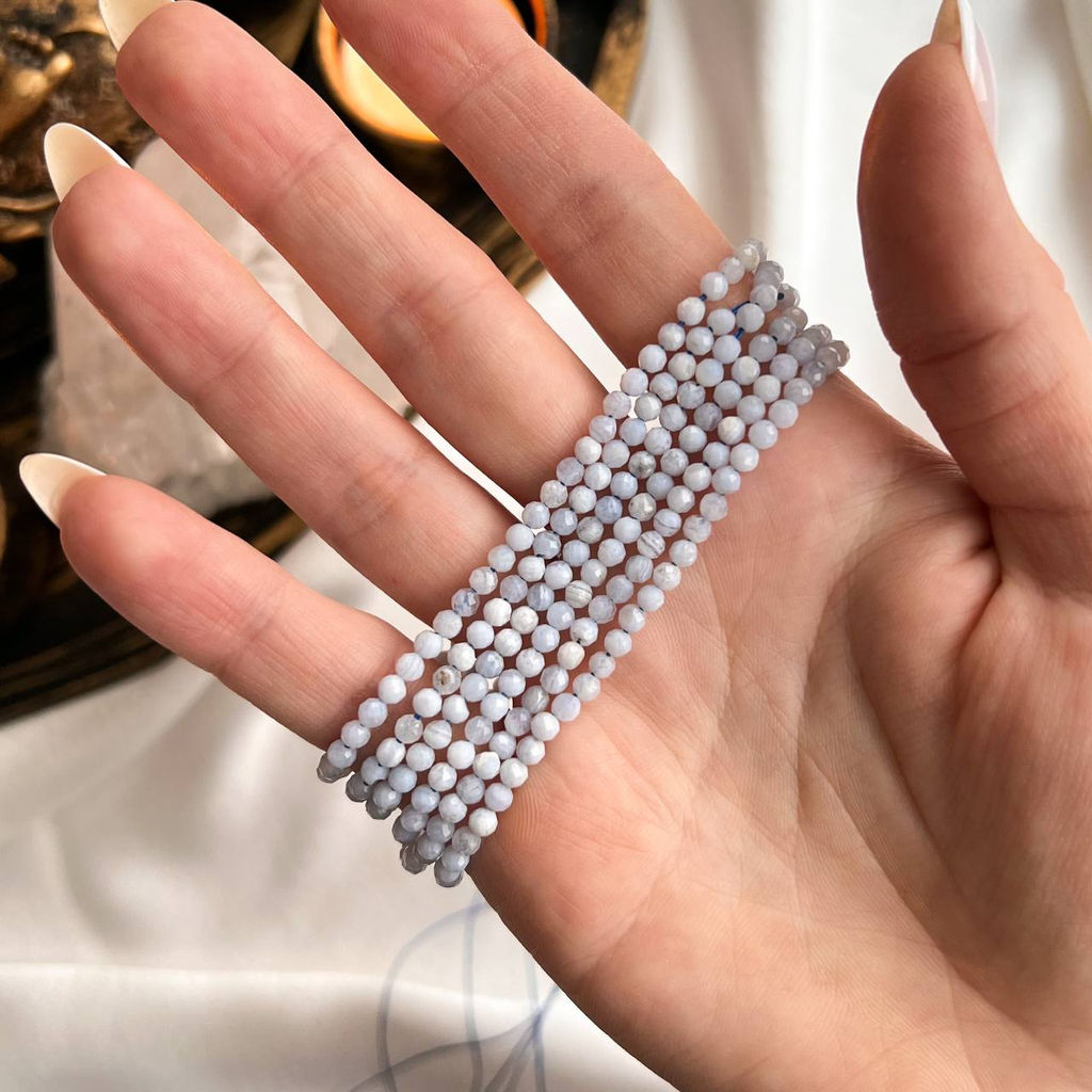 Бусины для украшений из Голубого Агата