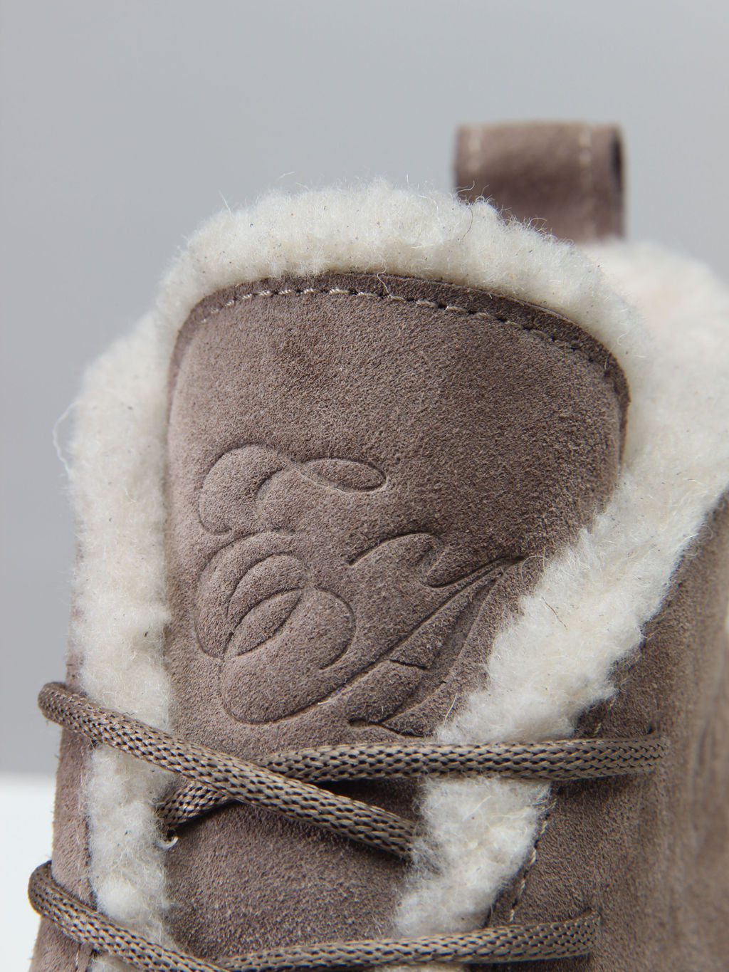 Ботинки 308.агатаw. капучино замша/Шерсть