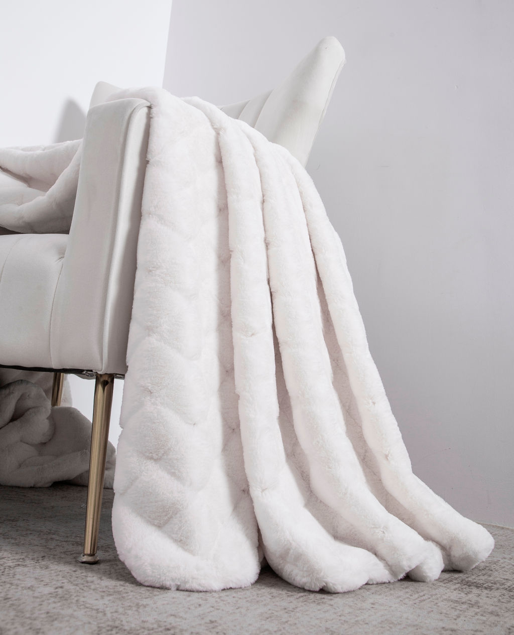 Покрывало декоративное Shinshilla point (светлый крем) - Kazanov.a. фото 6