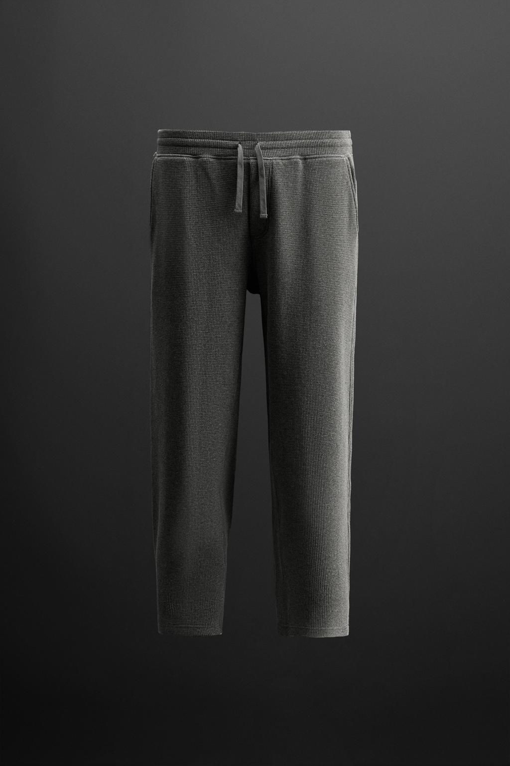TEXTURED JOGGER TROUSERS - Zara фото 6