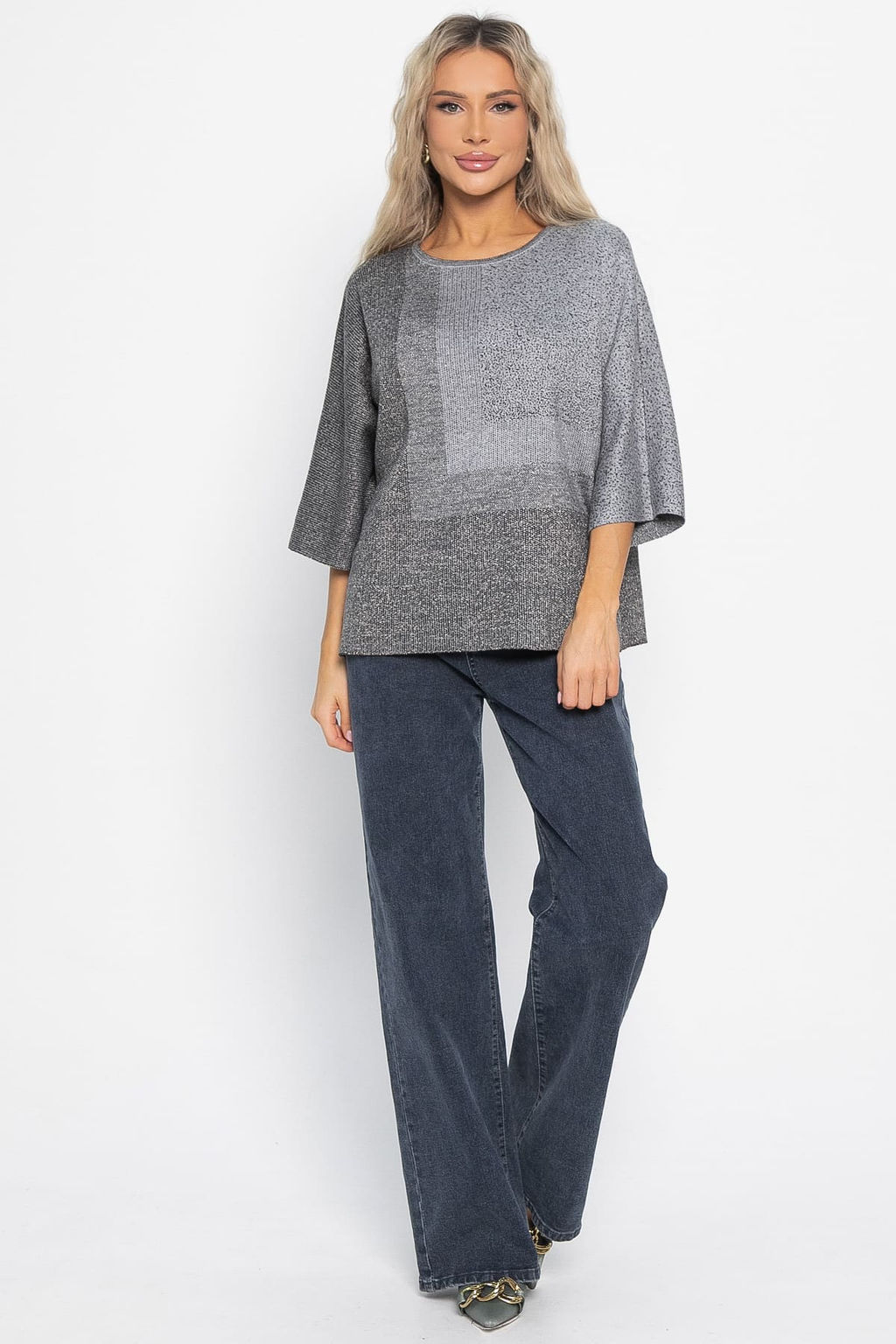 Джемпер Орлеан (серый/золото) Б14999-4М