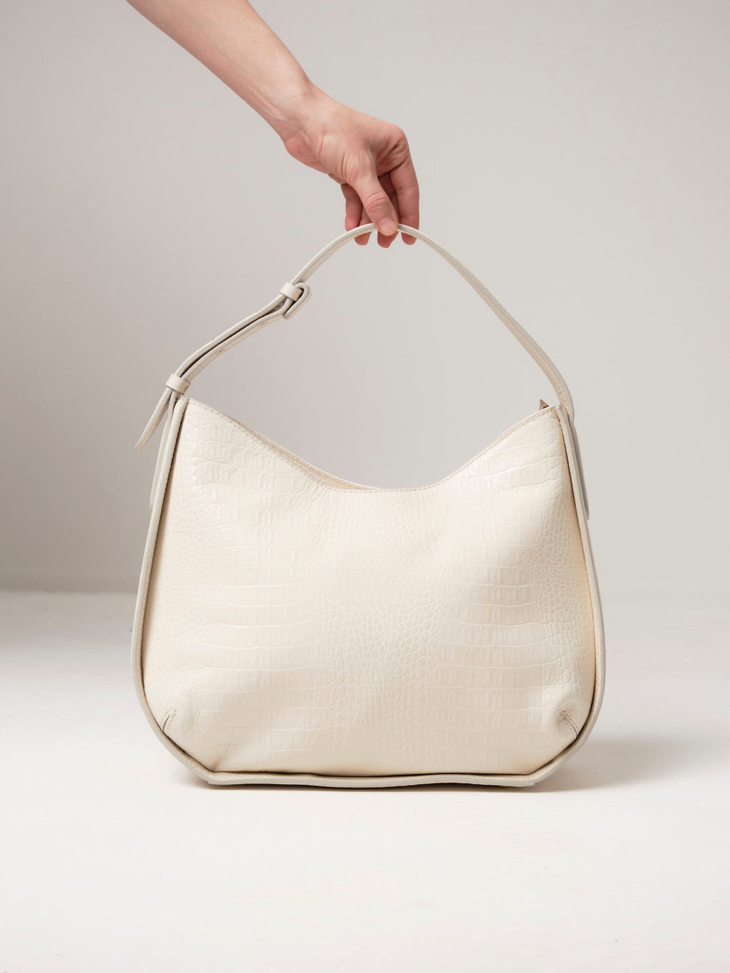 Сумка тоут кожаная Deboro 30422 бежевый лен