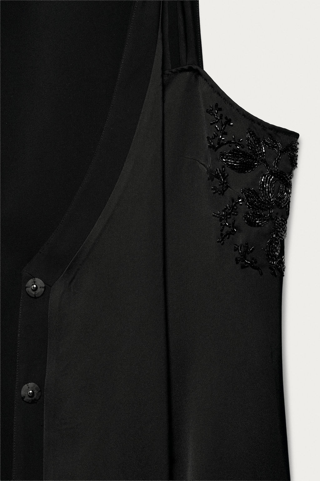 VESTIDO CORTO ABALORIOS MARISA BERENSON X ZARA / Negro фото 4