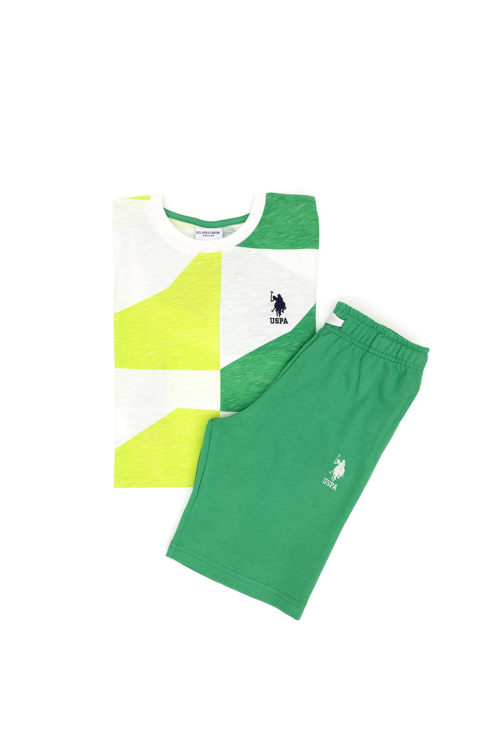 Erkek _ocuk Ye_il Pijama Tak_m_ Sepette S_rpriz _ndirim