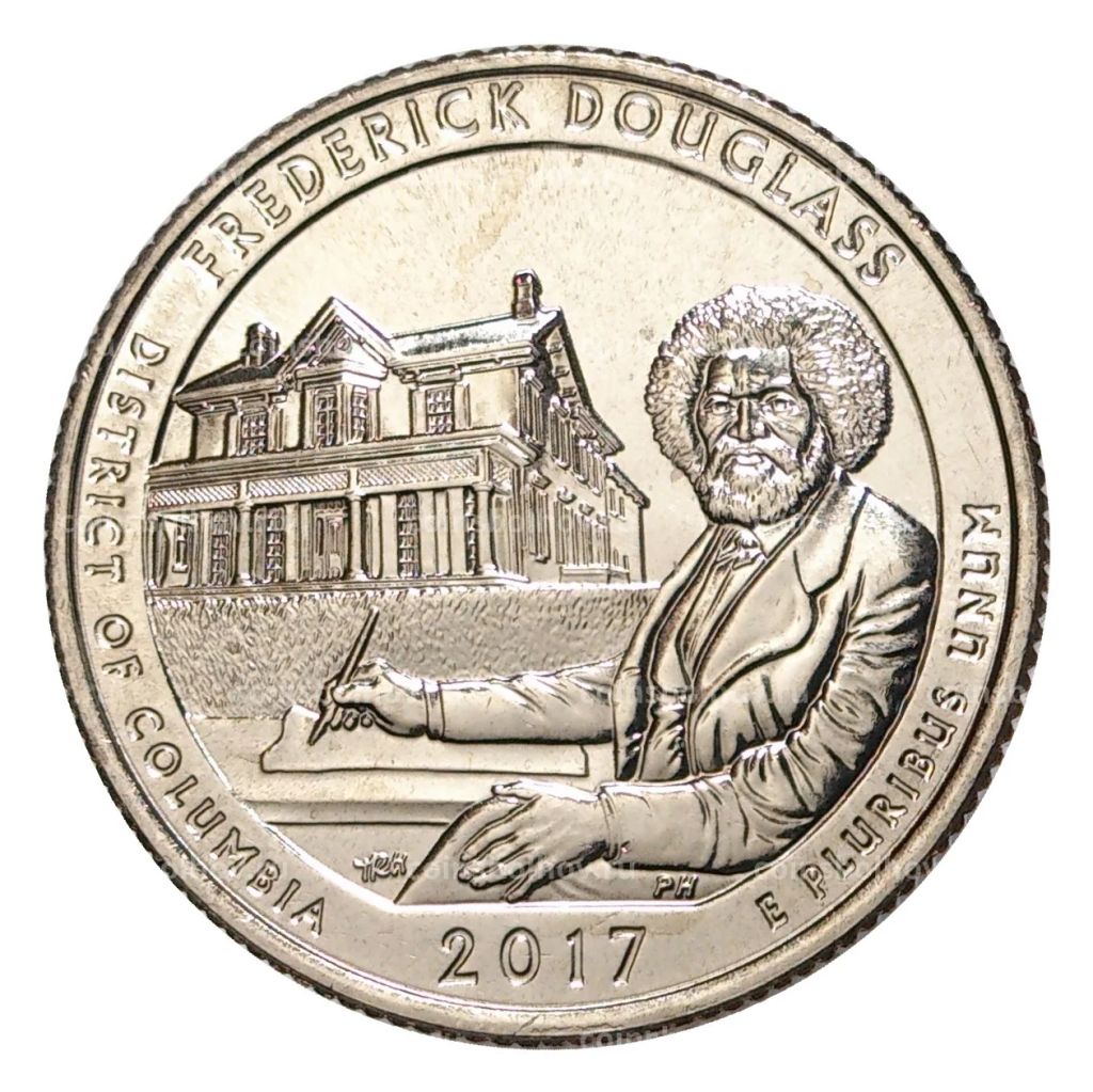 25 центов 2017 года D Национальные парки №37 Национальное историческое место Фредерика Дугласа