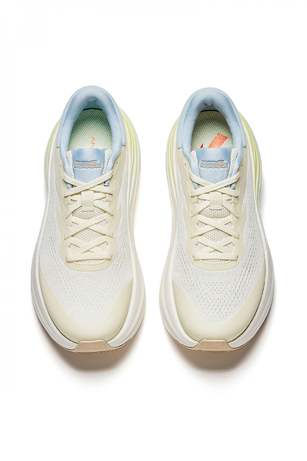 Кроссовки для бега Бежевый/Яичный Белок/Синий WALK 2.0 STABLE (2E) - Anta фото 3