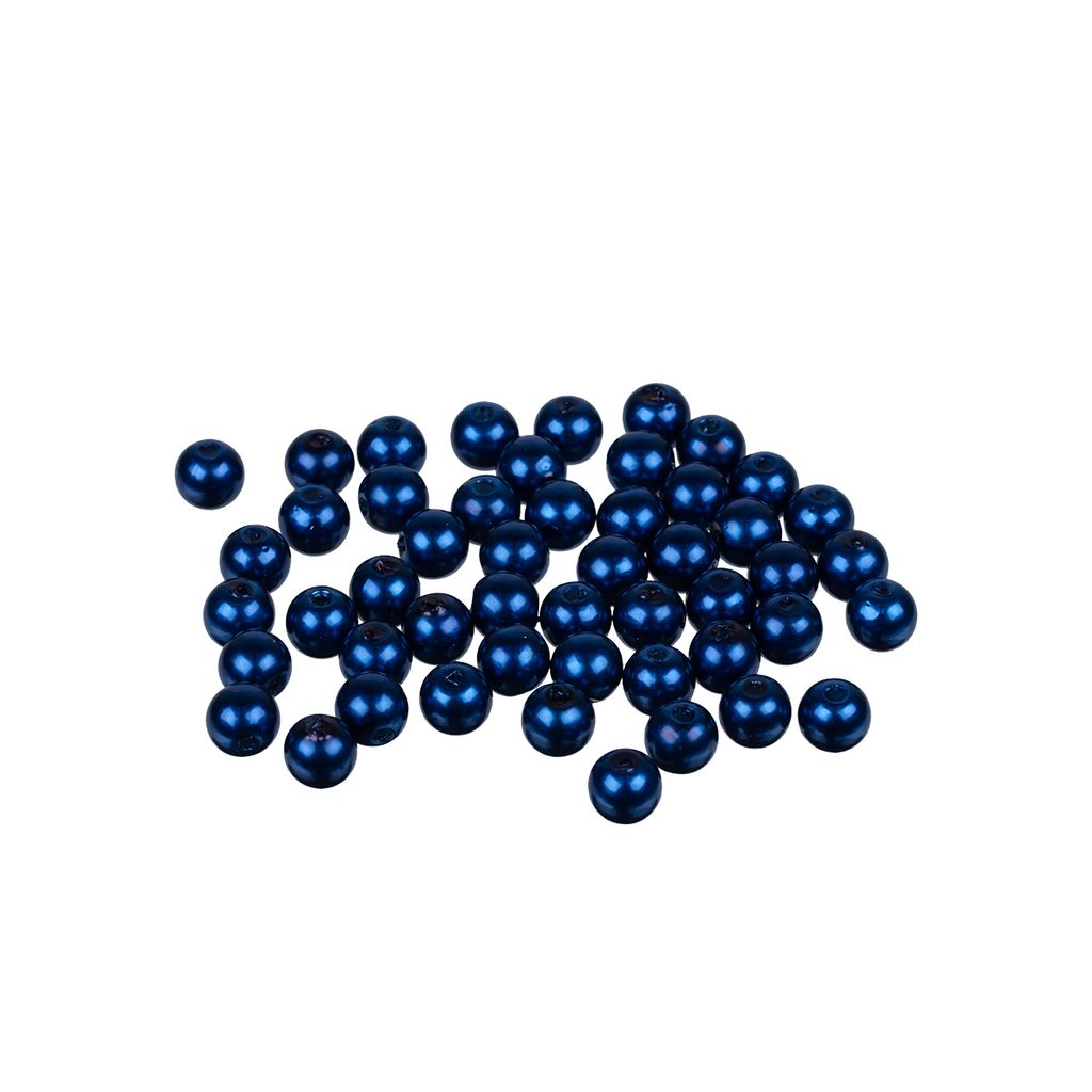 Бусина Zlatka пластик PB-2 8 мм 50 шт 2 шт №59 т.васильковый