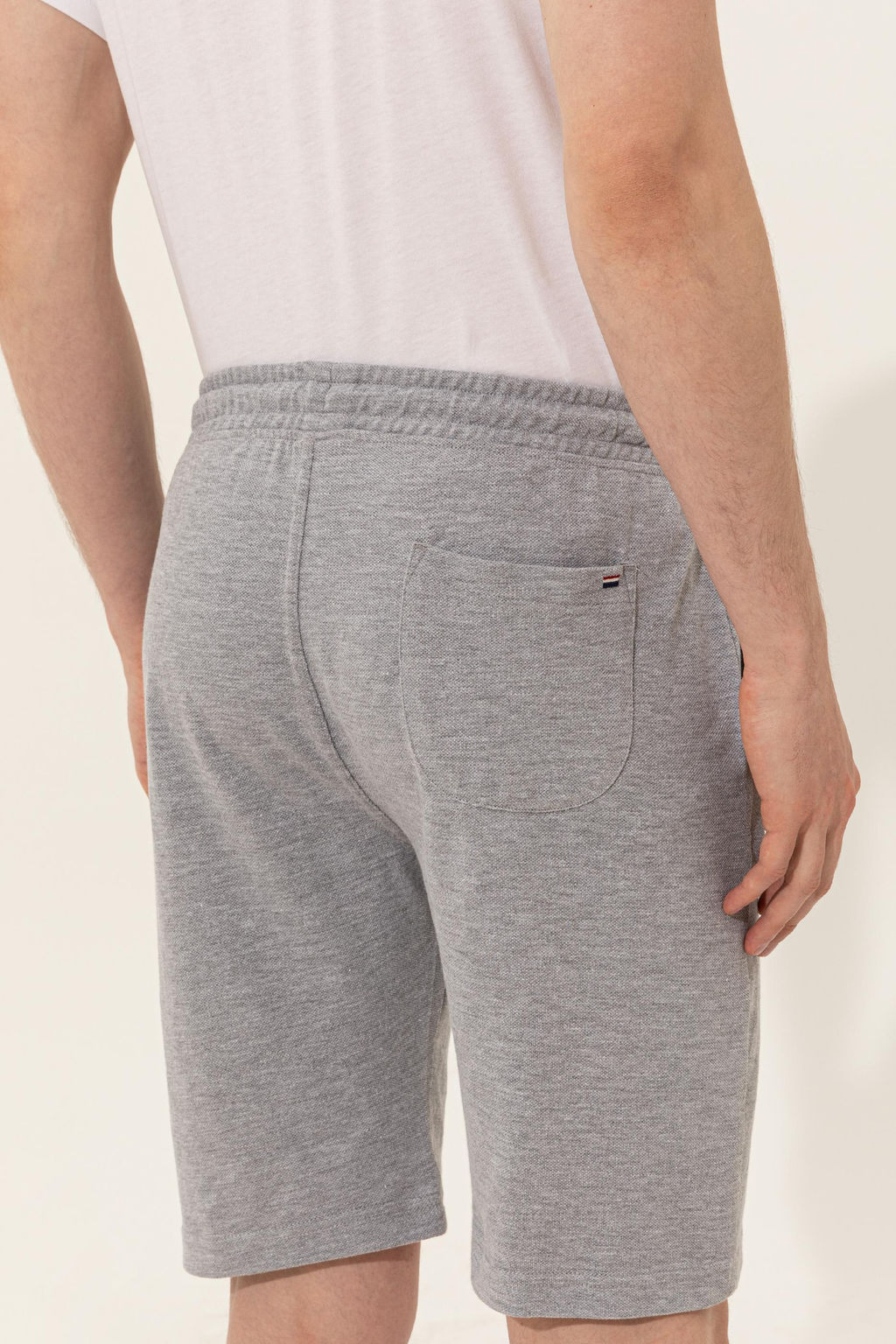 Мужские серые меланжевые вязаные шорты Неожиданная скидка в корзине - U.s. polo assn фото 6