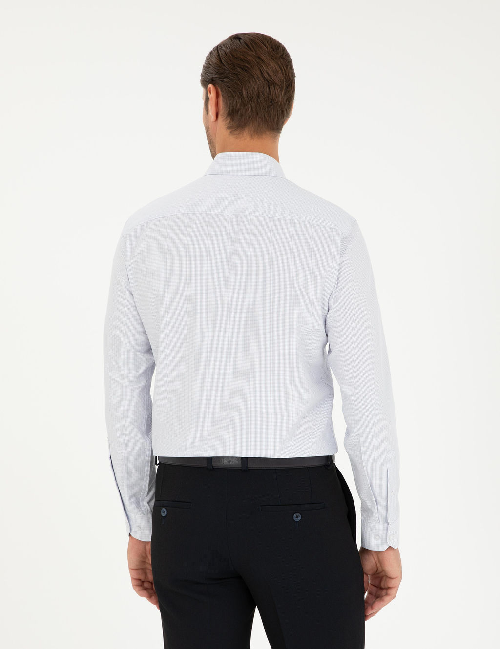 Lacivert Slim Fit Uzun Kollu G_mlek - Pierre cardin фото 5