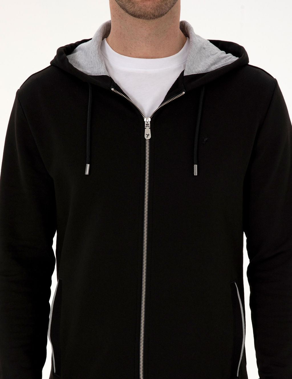 Siyah Regular Fit Sweatshirt - Cacharel фото 6