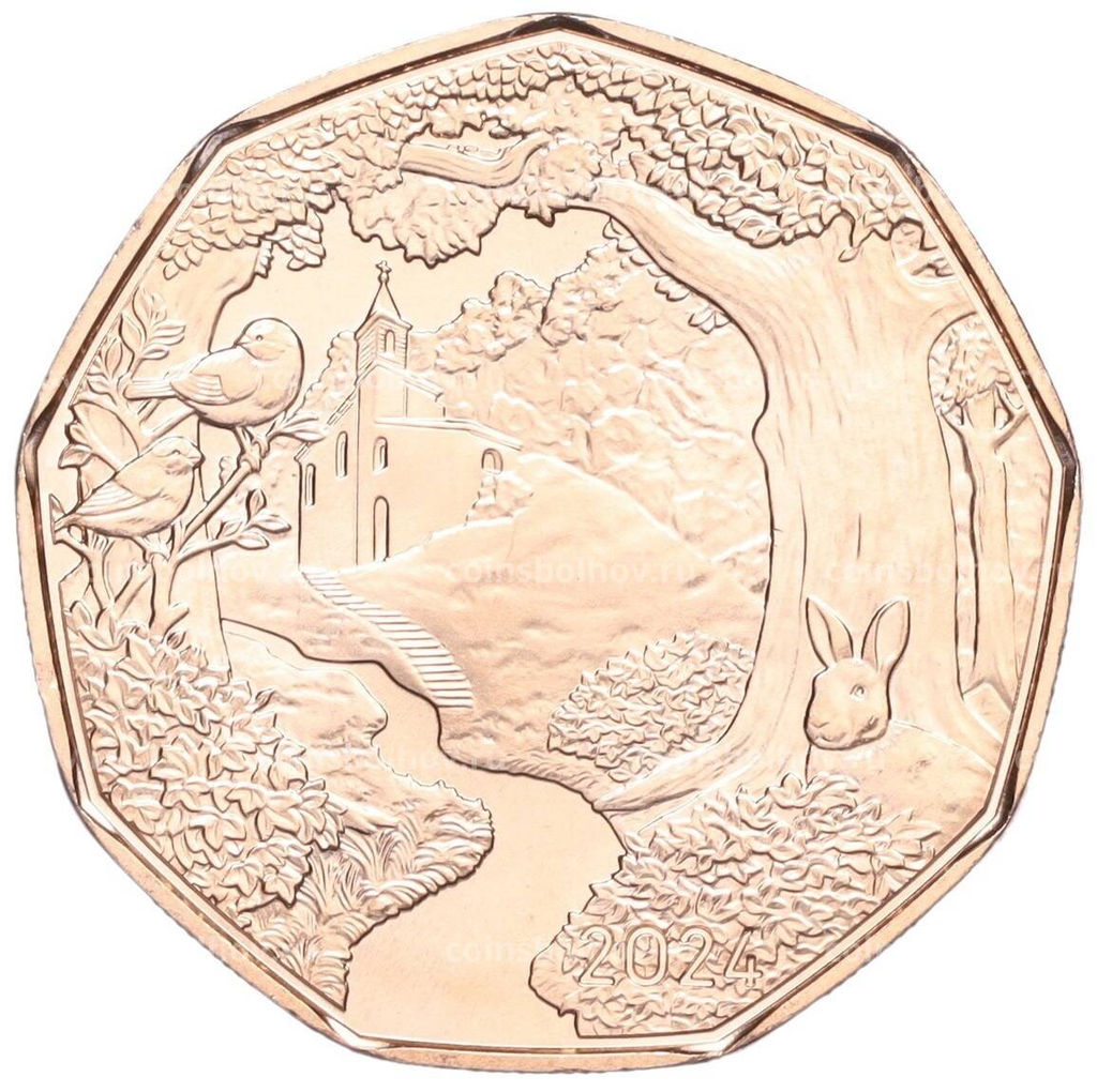 Монета 5 евро 2024 года Австрия Пасха 2024 в пути