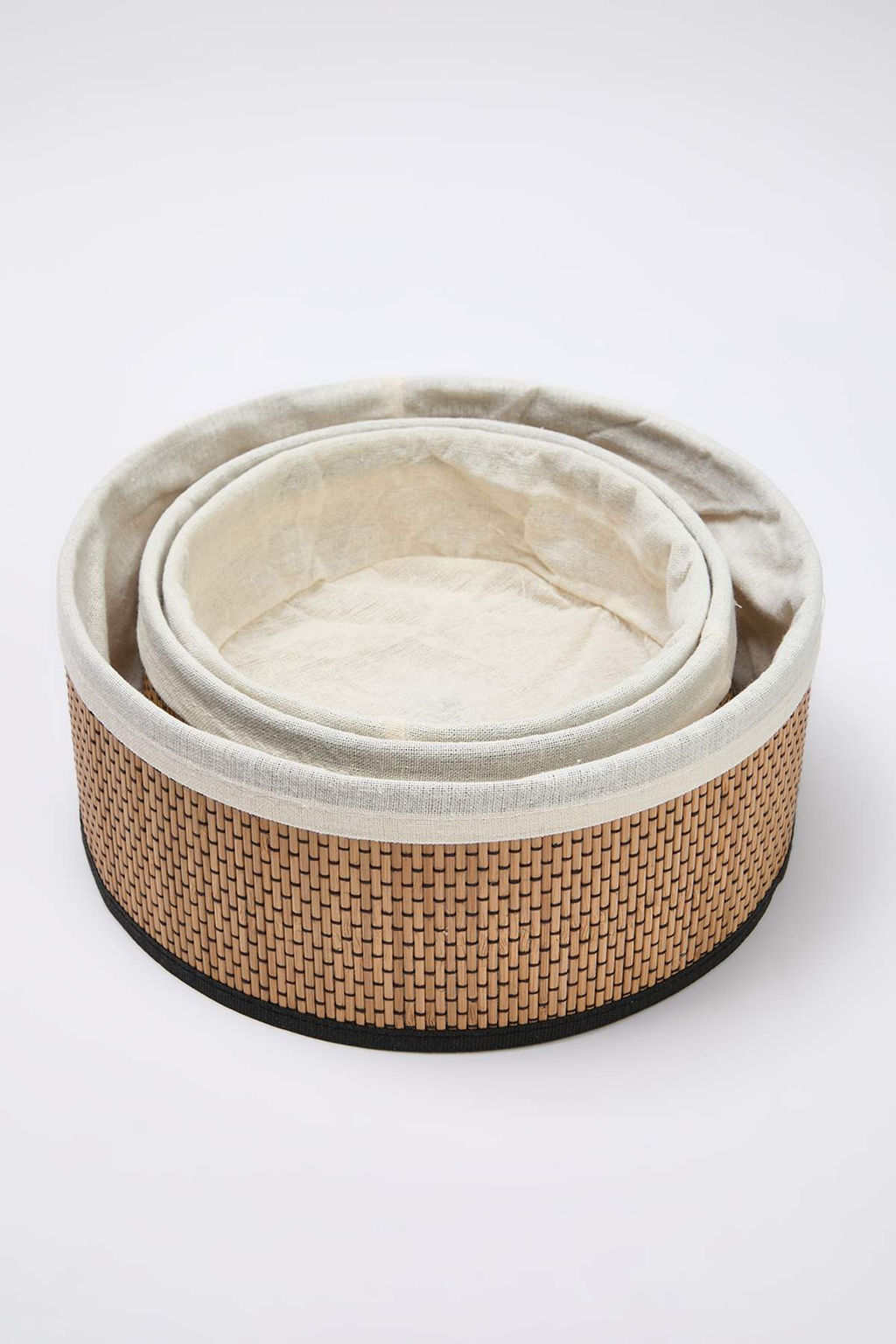 Bambu Has?r 3lu Yuvarlak Organizer Sepet TPHAW26TBK00059