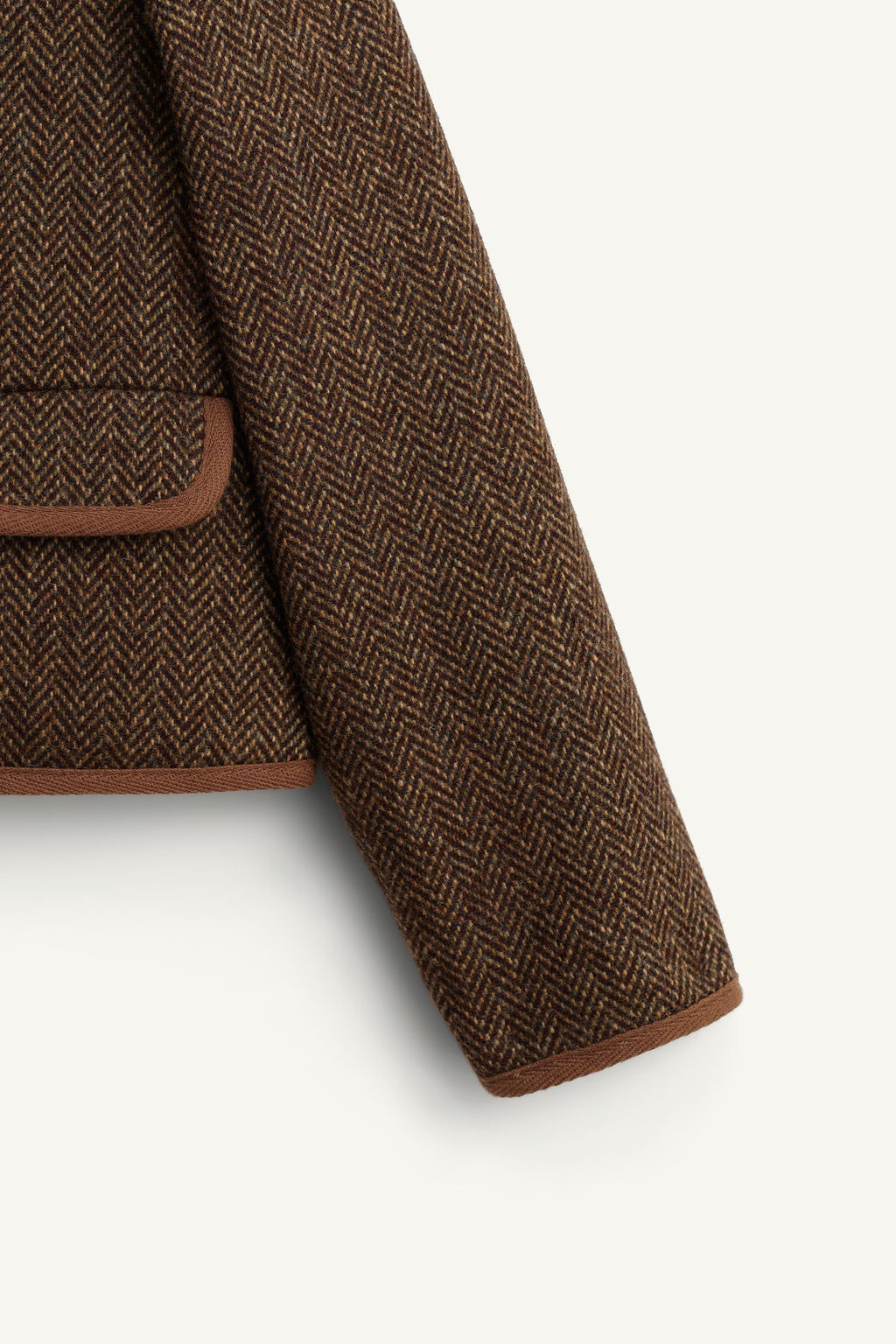 LIMITED EDITION HERRINGBONE WOOL BLAZER - Zara фото 7