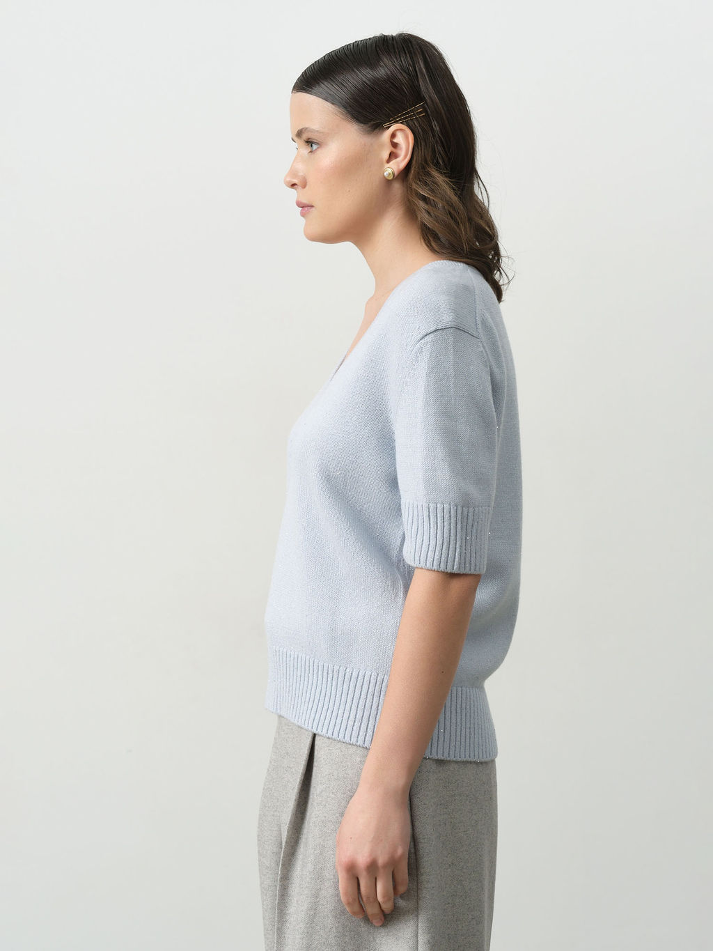 Джемпер женский из кашемира 3060 аквамарин