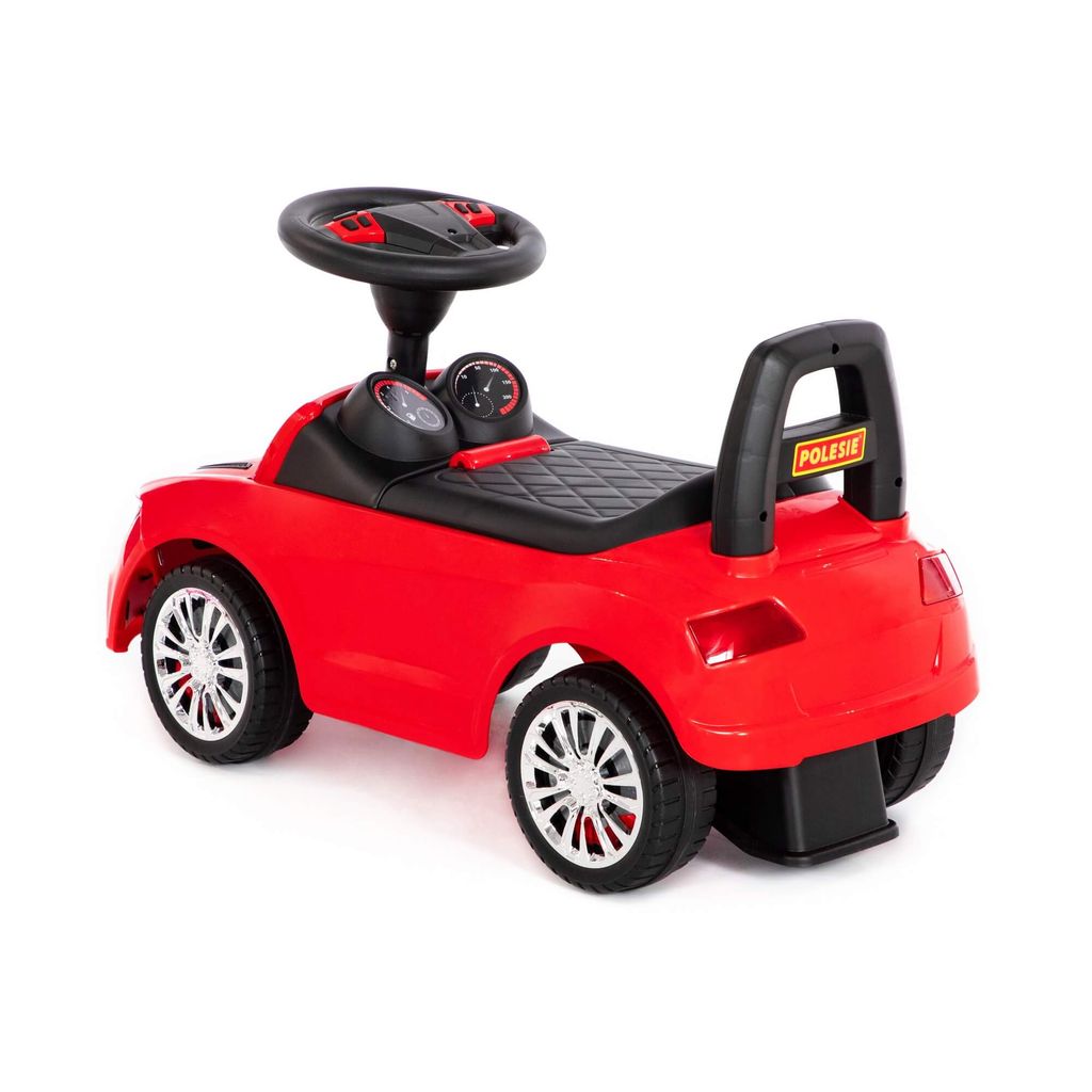 Каталка-автомобиль SuperCar №2 со звуковым сигналом (красная) - Полесье фото 3