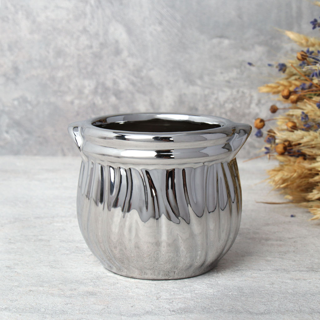 Кашпо / 202Q /уп 12/120/серебро - Галеонтрейд фото 5