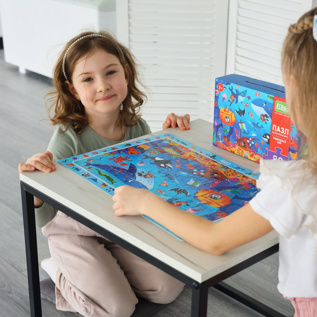 ElBascoKids / Пазл на внимательность Зимняя деревня 80 элементов - El`BascoKids фото 11