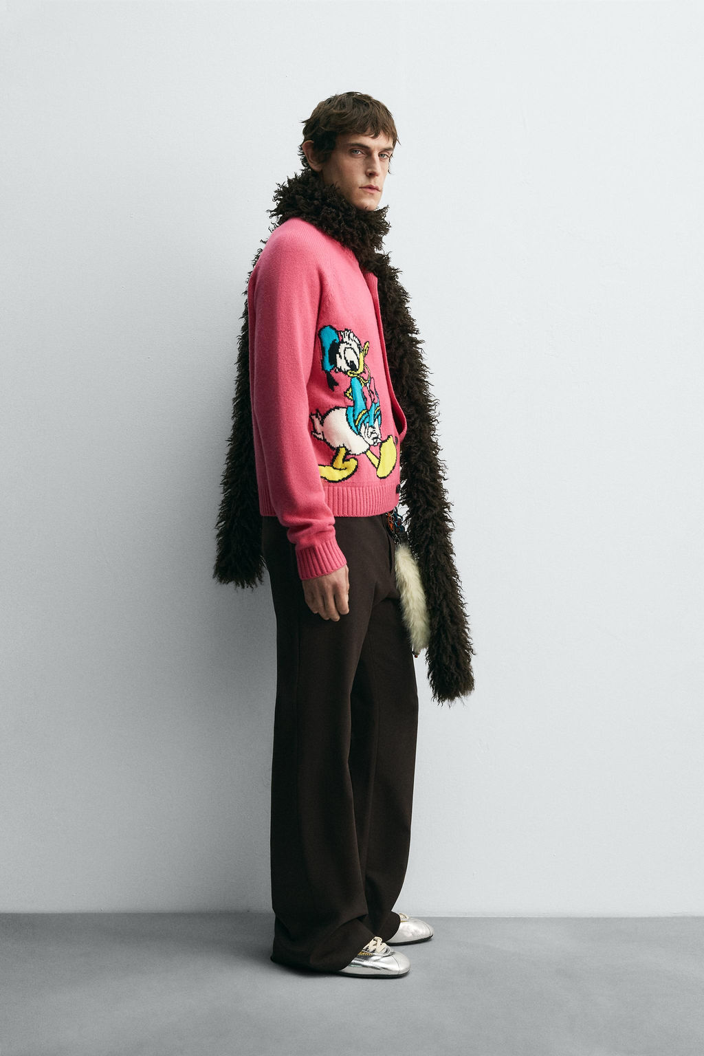 DONALD DUCK WOOL CARDIGAN HARRY LAMBERT FOR ZARA X DISNEY  фото 4