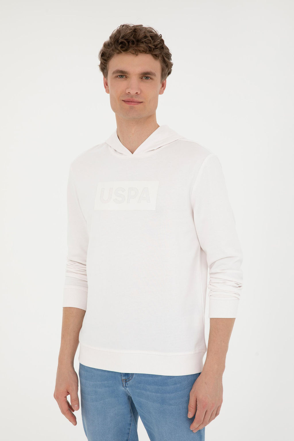 Erkek Ekru Sweatshirt