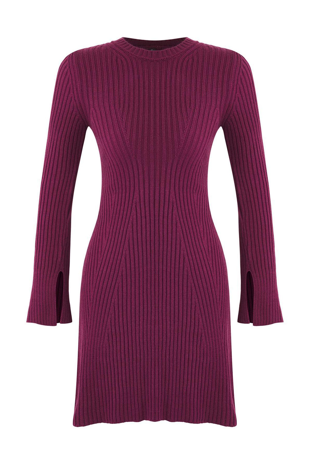 TRENDYOLMILLA Antrasit Mini Triko A-Line Formda Elbise TWOAW25EL00030 фото 34