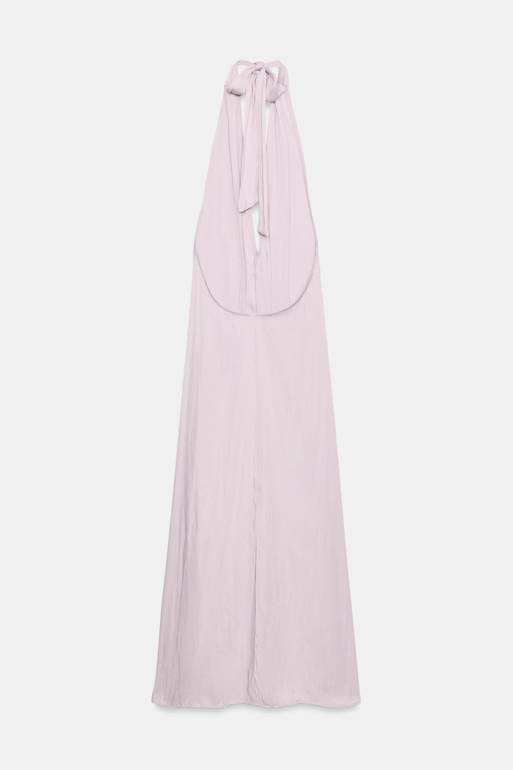 VESTIDO MIDI HALTER SATINADO / Lila - Zara фото 4