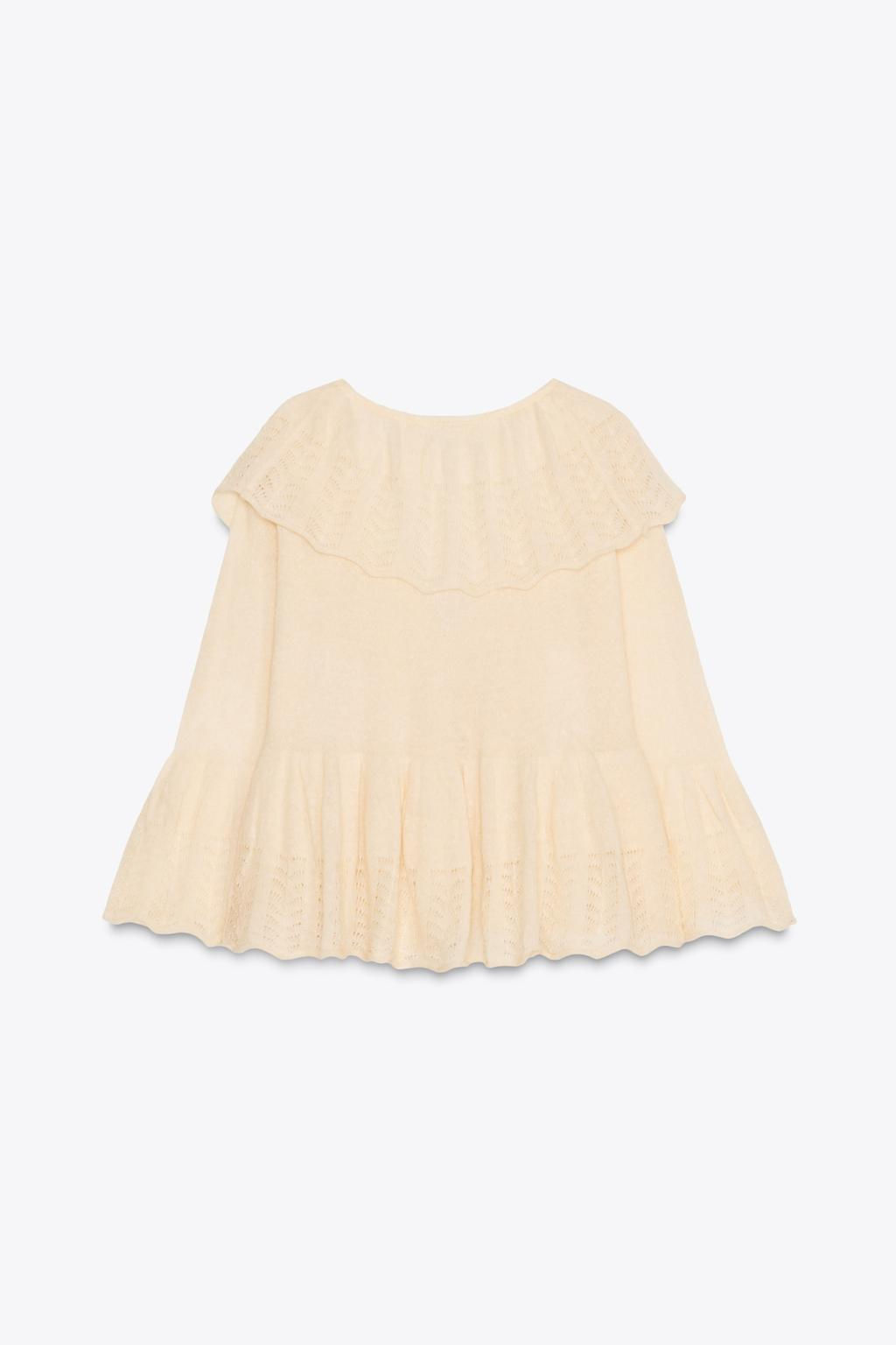 RUFFLED KNIT SWEATER - Zara фото 5