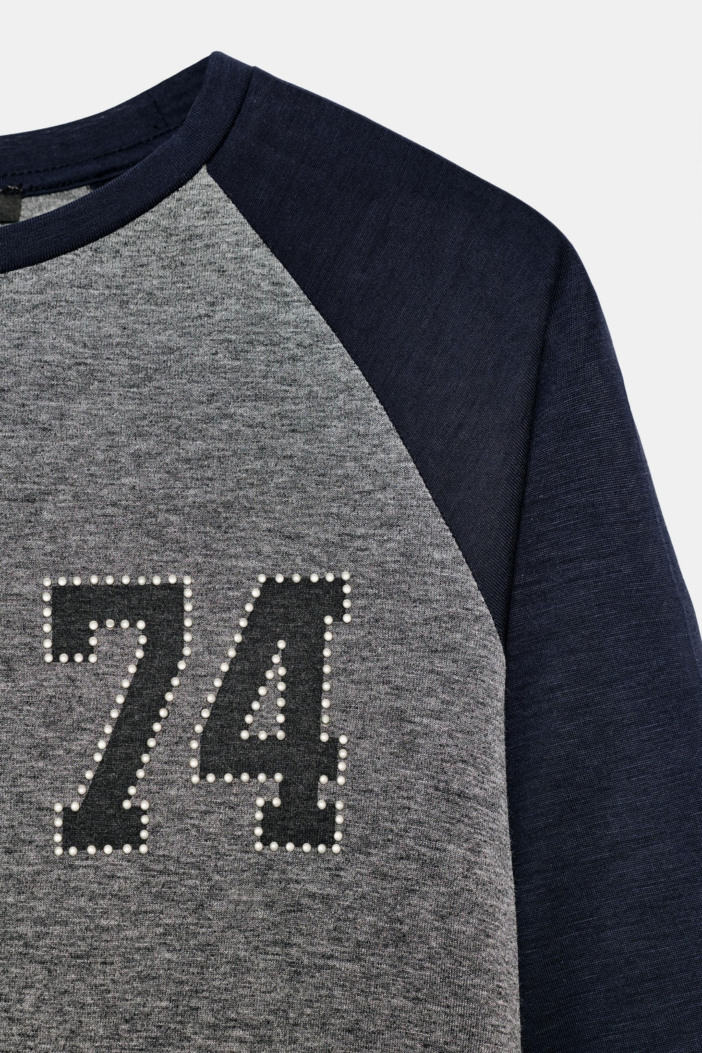 STUDDED NUMBER T-SHIRT - Zara фото 7