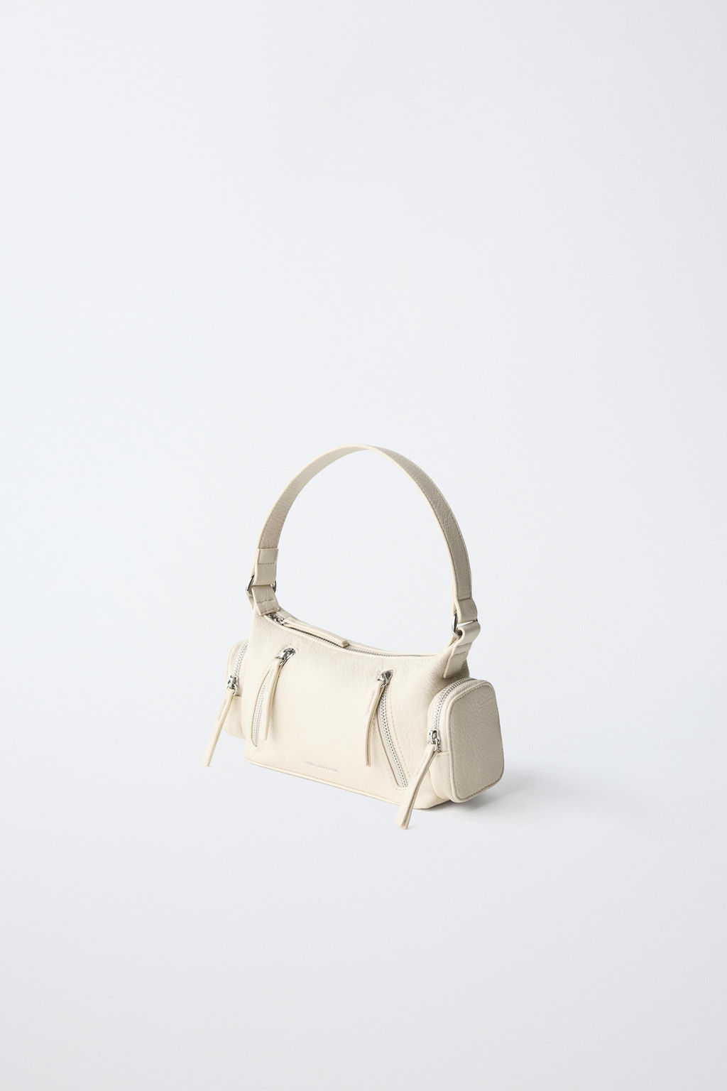 BOLSO CREMALLERA / Blanco Crudo - Zara фото 2