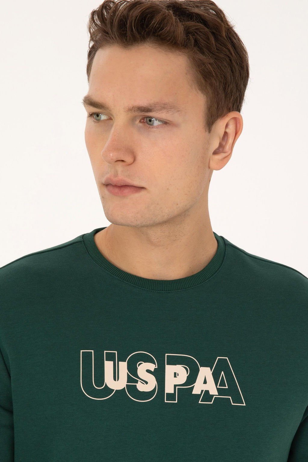 Erkek Regular Fit Bisiklet Yaka Koyu Ye_il Sweatshirt - U.s. polo assn фото 2