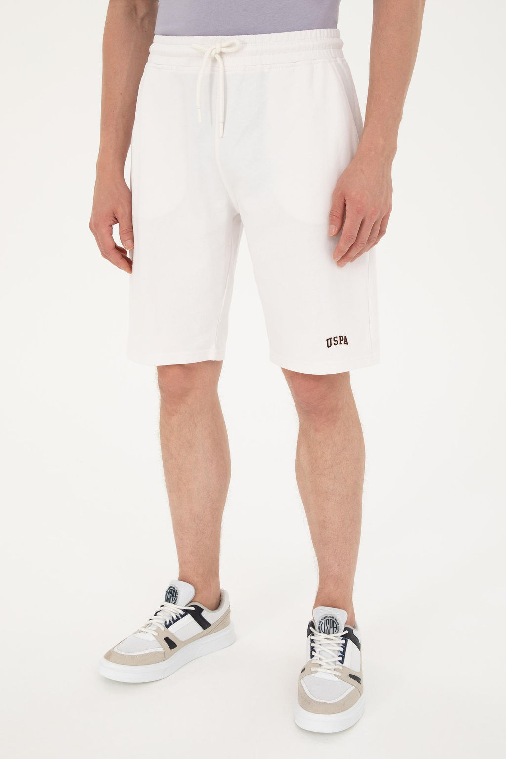 U. S. Polo Assn / Мужские трикотажные шорты цвета экрю - U.s. polo assn фото 2