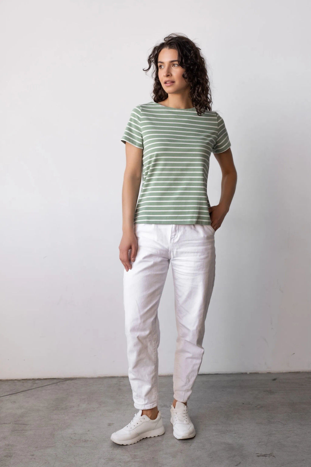 Футболка ТП 145п-7 Зеленый / экрю - T.C.T фото 3