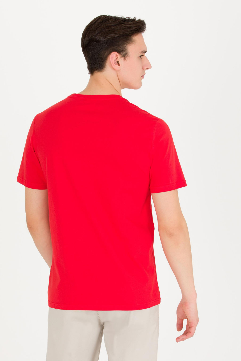 U. S. Polo Assn Мужская красная футболка с круглым вырезом - U.s. polo assn фото 17