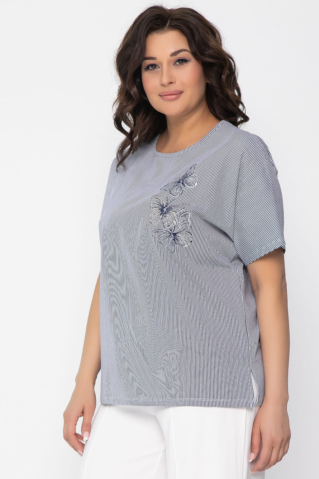 Блуза Мара(белая) Б13495-20М - Lt collection фото 8