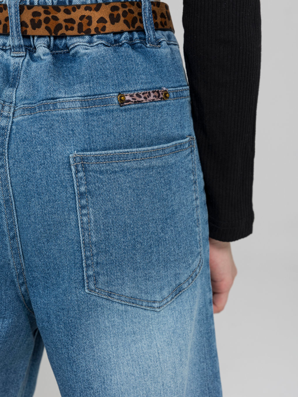 Джинсы-трубы для девочек - СИНЯЯ МОДА фото 7