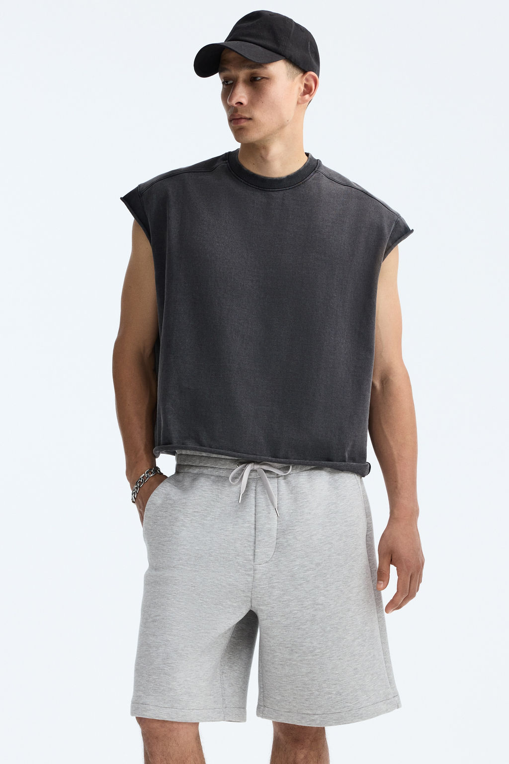Pantal?n corto efecto neopreno Relaxed Fit - H&m фото 7