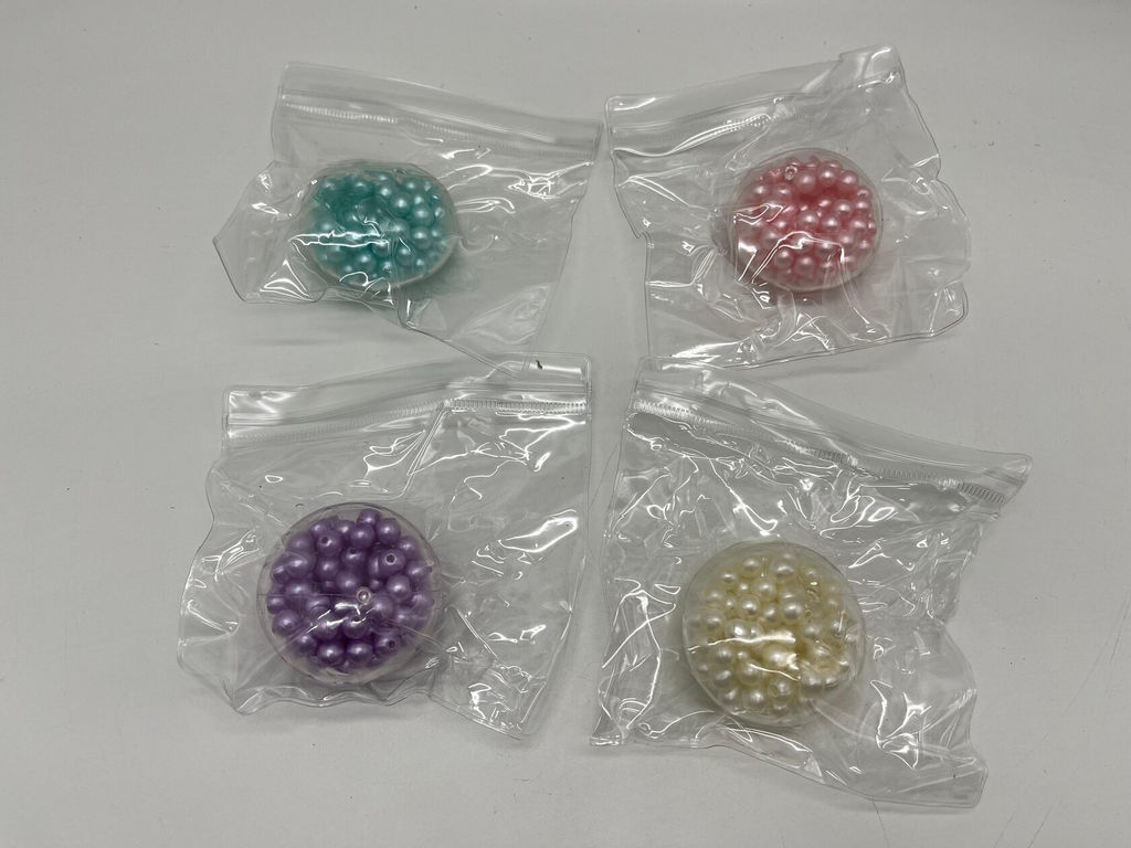 Мякиш антистресс Ble color tofu ball - Мячик с шариками 12 шт в уп - Storyland фото 2