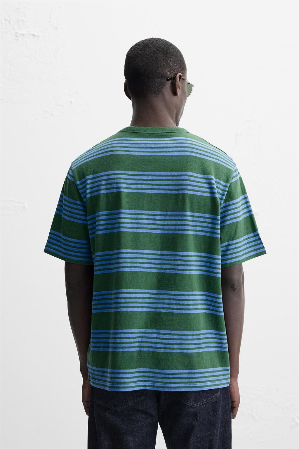 STRIPED JACQUARD T-SHIRT - Zara фото 3