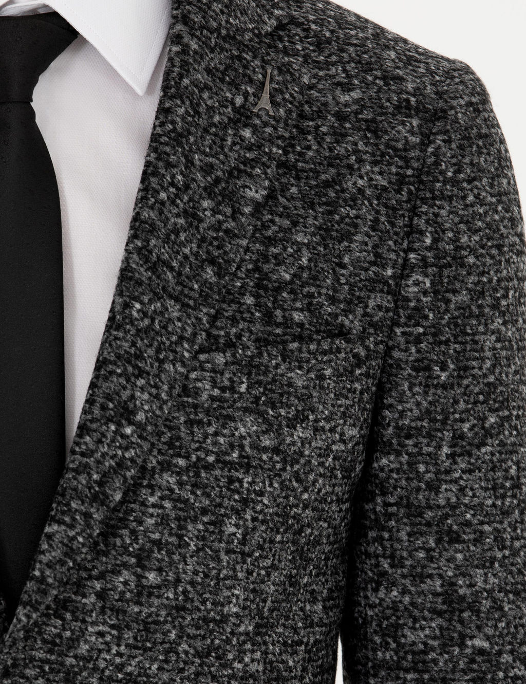 Куртка из смесовой шерсти дымчатого кроя Ex.Slim Fit - Cacharel фото 7