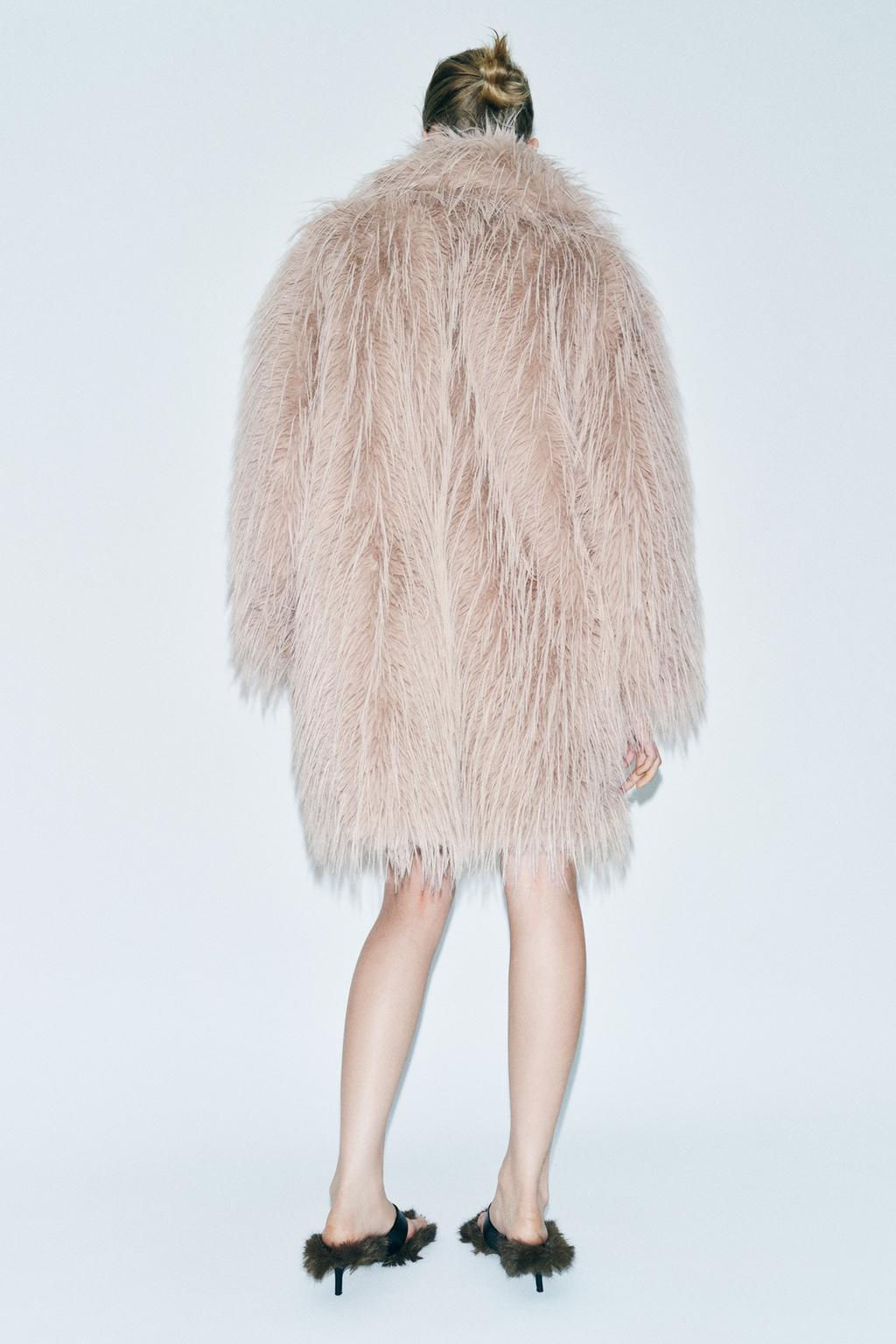 FAUX FUR COAT - LIMITED EDITION - Zara фото 3