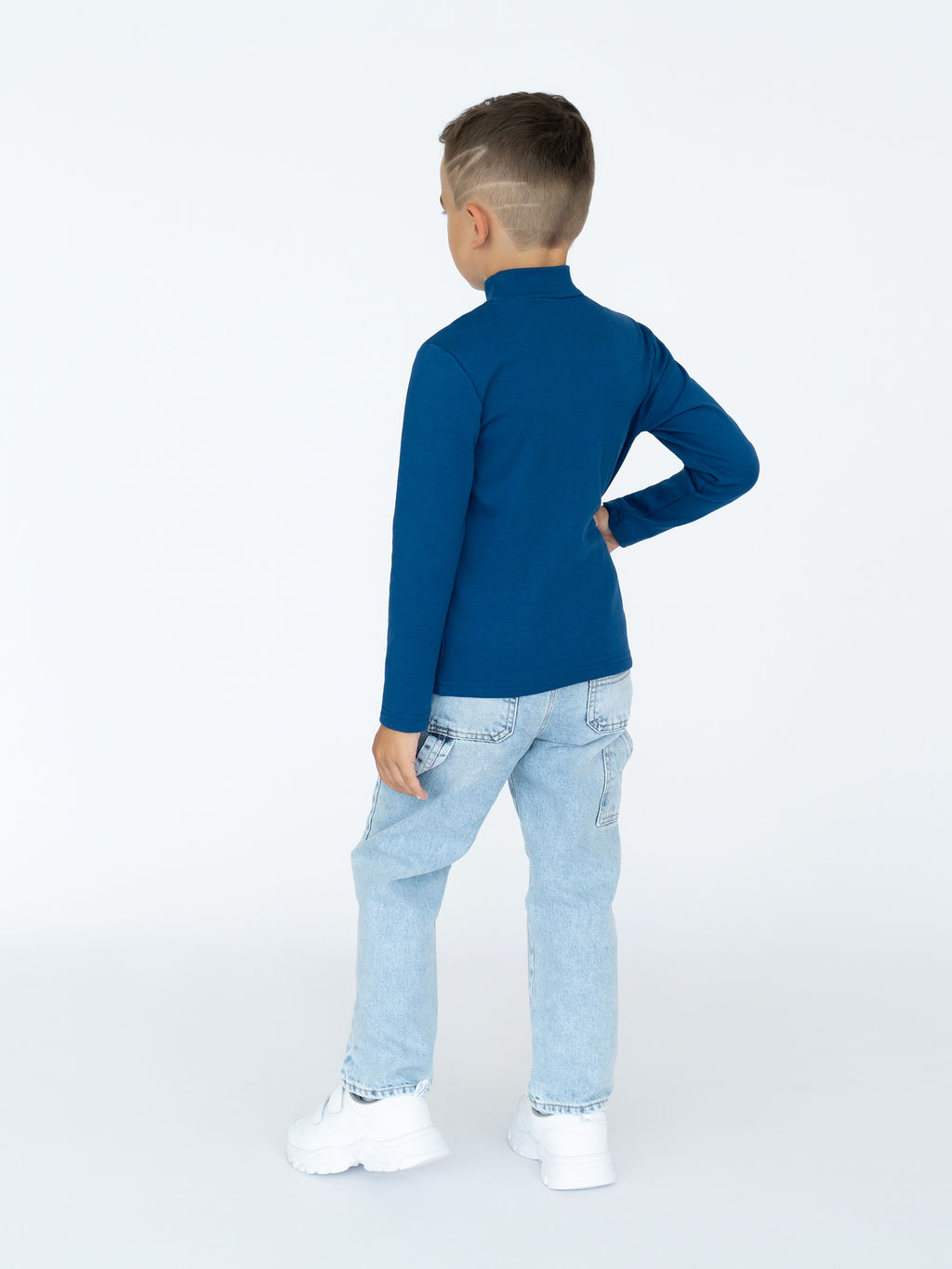 Джемпер-водолазка индиго 645 (110, 60)