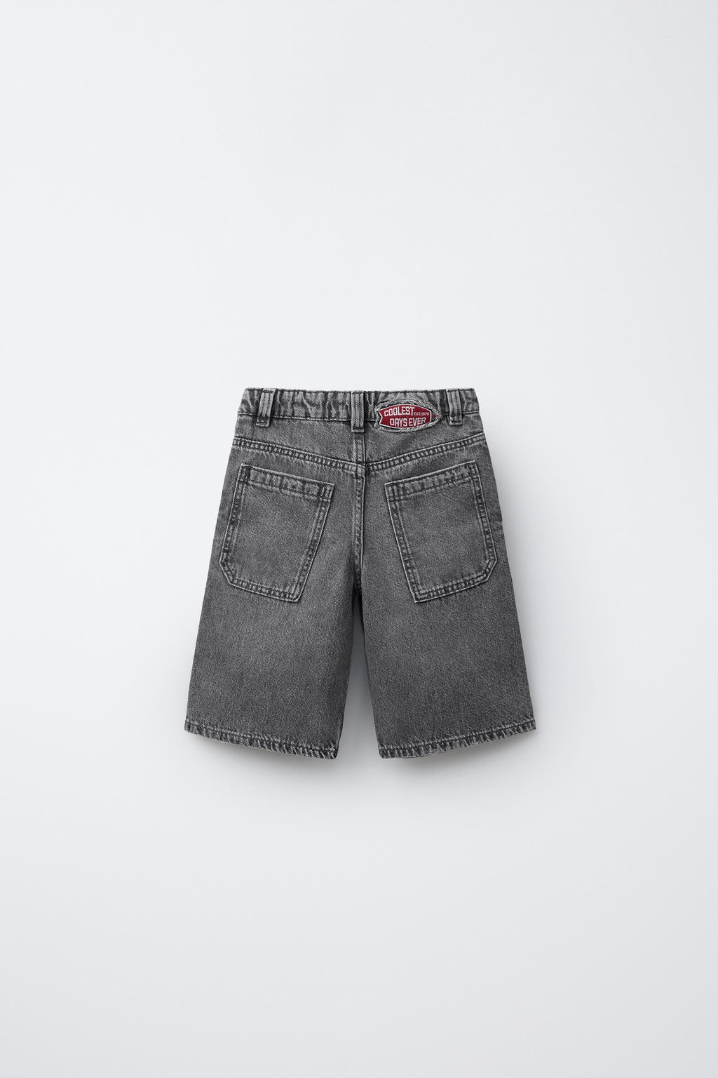 BERMUDA LARGA DENIM / Gris medio - Zara фото 3